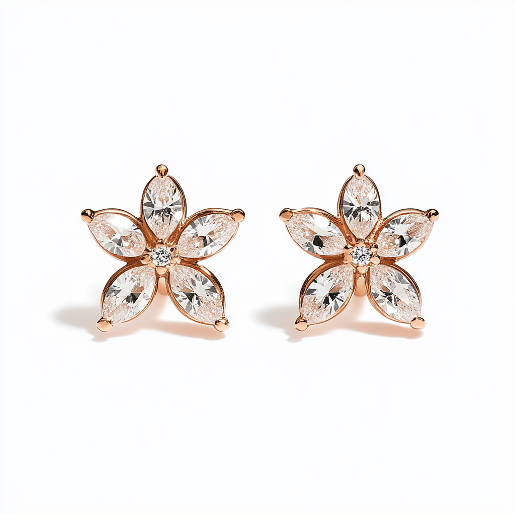 floral bloom earrings