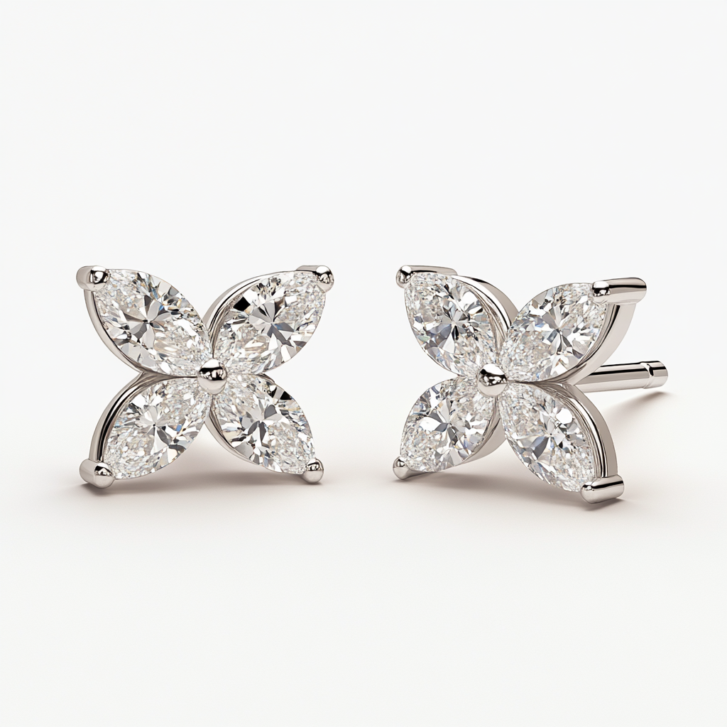 frost star earrings