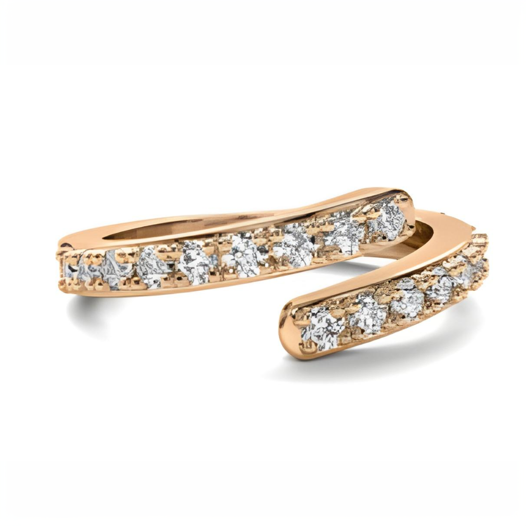 rose crescent ring