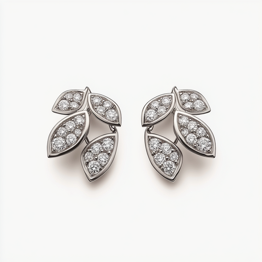 Diamond Petal Earrings