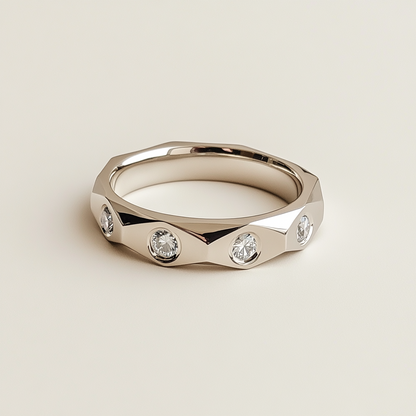 Facet Band Ring
