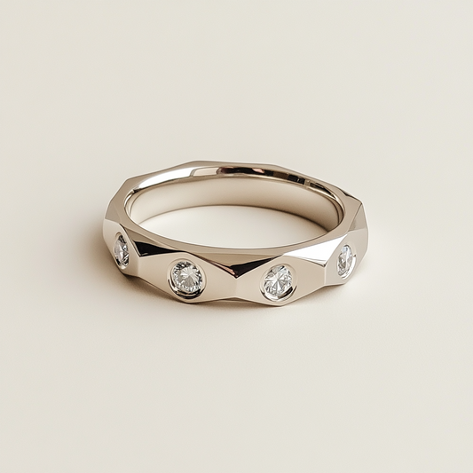 Facet Band Ring