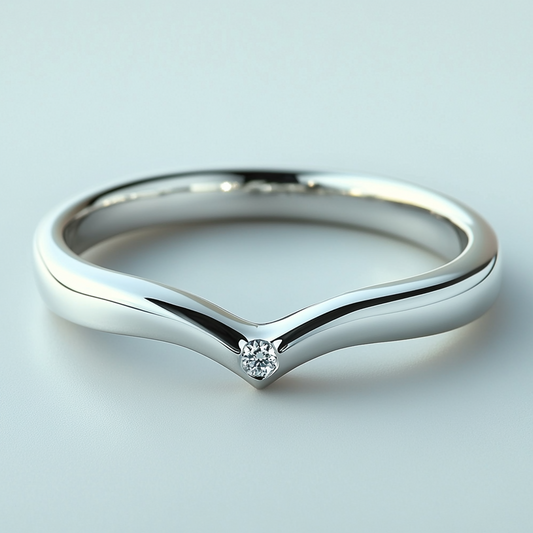 Luna V-Curve Diamond Ring