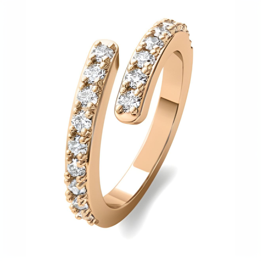 Rose Crescent Ring