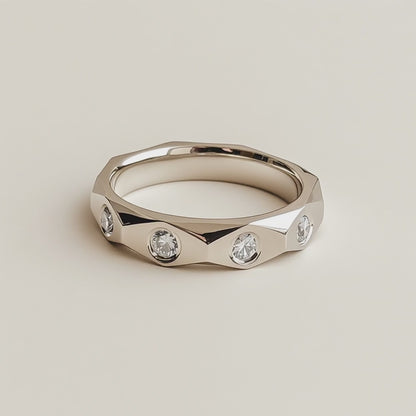 Facet Band Ring
